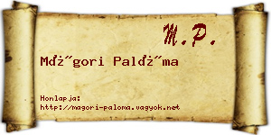 Mágori Palóma névjegykártya